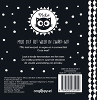Oogappel babyboek Milo ziet het weer in zwart-wit kartonboek-2