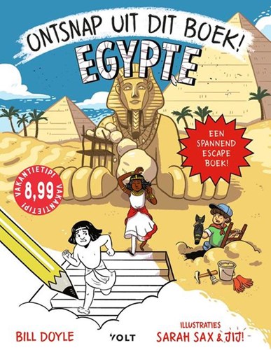 Querido Escape boek Egypte - spannend doeboek voor kinderen 8+