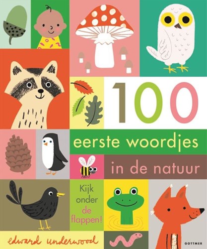 Gottmer natuur kartonboek - 100 eerste woordjes voor peuters