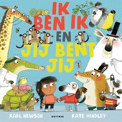 Gottmer prentenboek Ik ben ik en jij bent jij kartonboek kleurrijk