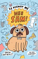 Boek Ze Noemen Me Nee Sam! graphic novel mopshond avontuur