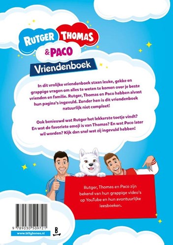 Vriendenboek Rutger, Thomas & Paco - Kinderboek vol grappige vragen-2