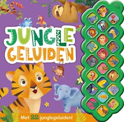 Rebo geluidenboek jungledieren - interactief boek met 22 geluiden