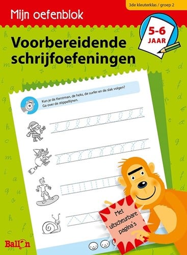 Ballon Voorbereidende schrijfoefeningen. 5-6+