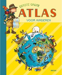 Deltas atlas voor kinderen - educatief kinderboek met wereldkaarten