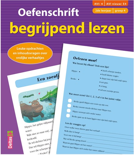 Deltas Oefenschrift Begrijpend Lezen AVI 4 AVI Nieuw E4 2de Leerjaar Groep 4