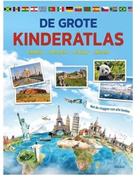 Deltas kinderatlas wereld landen natuur dieren educatief boek