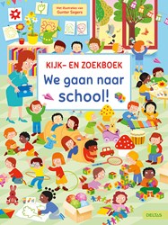 Deltas kijk- en zoekboek school - kleurrijk prentenboek voor kinderen