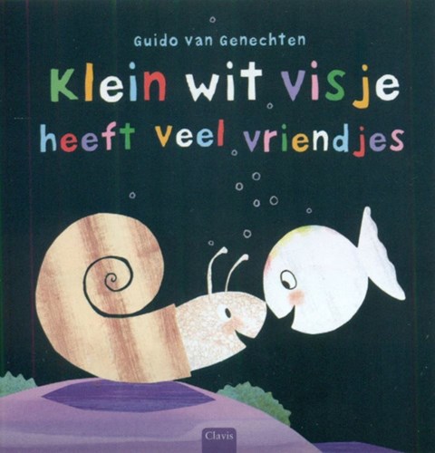 Klein wit visje heeft veel vriendjes. 2+