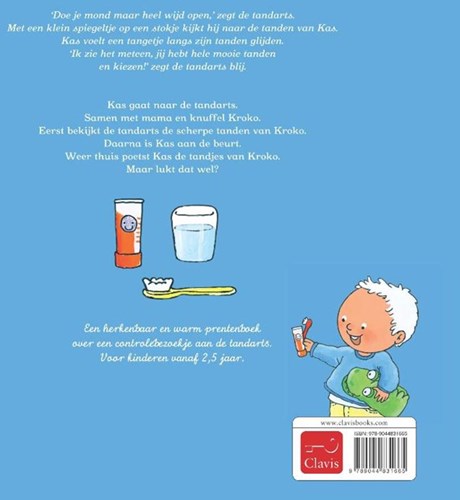 Clavis prentenboek Kas bij de tandarts voor peuters en kleuters-2