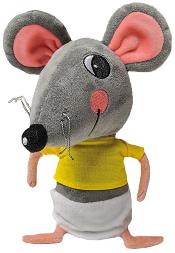 Clavis knuffel muis pluche speelgoed voor kinderen