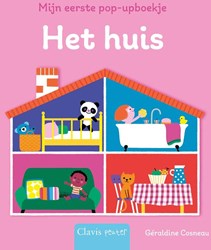 Clavis pop-upboek huis - interactief kartonboek voor peuters