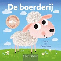 Clavis geluidenboek boerderij interactief boekje voor peuters 1+