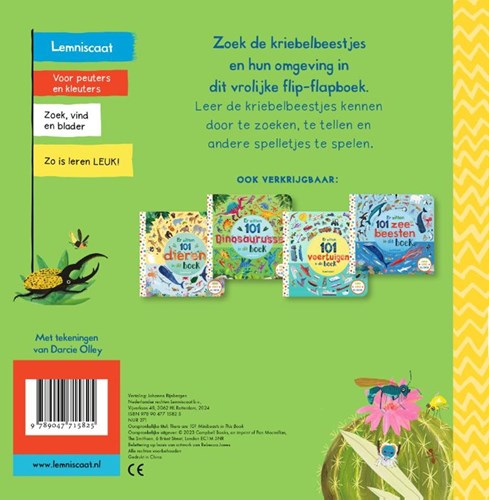 Lemniscaat kartonboek kriebelbeestjes - zoekboek voor peuters en kleuters-2
