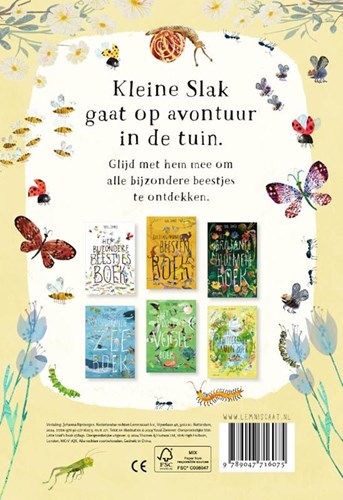 Lemniscaat kartonboek beestjes Kleine Slak kleurrijk prentenboek-2
