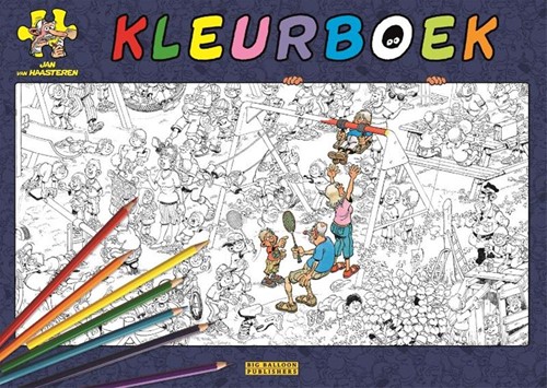Big Balloon Jan van Haasteren kleurboek 7+