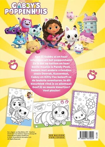 Big Balloon kleurblok Gabby's Poppenhuis - kleurboek voor kinderen 3+-2