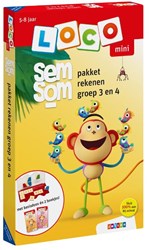 Loco Mini pakket rekenen groep 3 en 4 educatief speelgoed oefenboek