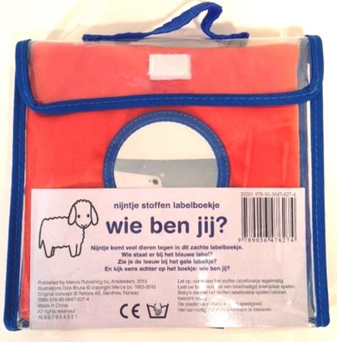 Mercis Nijntje stoffen labelboekje - knisperboekje voor baby's 0+-2