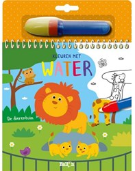Ballon Kleuren met water kleurboek - De dierentuin - magisch waterkleurboek
