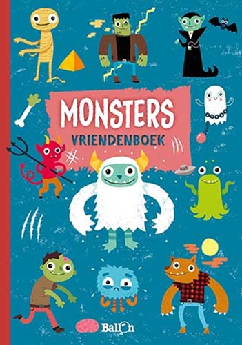 Ballon vriendenboek Monsters - Creatief invulboek voor kinderen