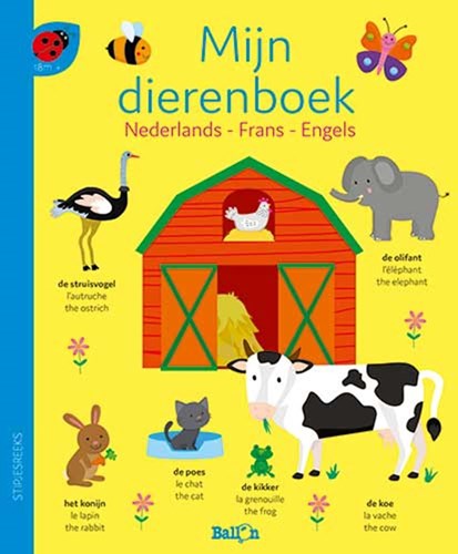 Ballon Kids - Ballon Media N.V. dierenboek voor peuters, meertalig, 1+