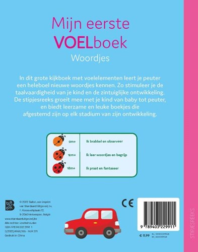 Ballon Kids - Voelboek voor peuters: Mijn eerste woordjes leren boek-2
