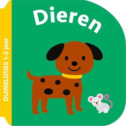 Ballon babyboek dieren kartonboekje kleurrijk en leerzaam