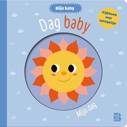Ballon babyboek Blije baby Dag baby! met spiegel kartonboek 1+