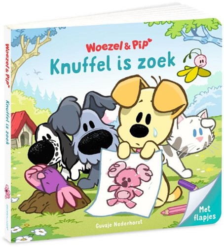 Dromenjager Woezel & Pip: Knuffel is zoek. Flapjesboek. 2+