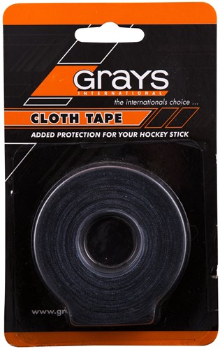 Grays hockeytape zwart - sterke cloth tape 36mm x 9m-3