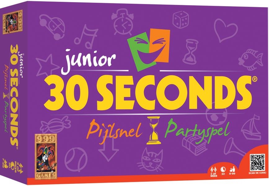 Bijwerken Overeenstemming Zilver 999 Games 30 Seconds Junior - Bordspel - 7+