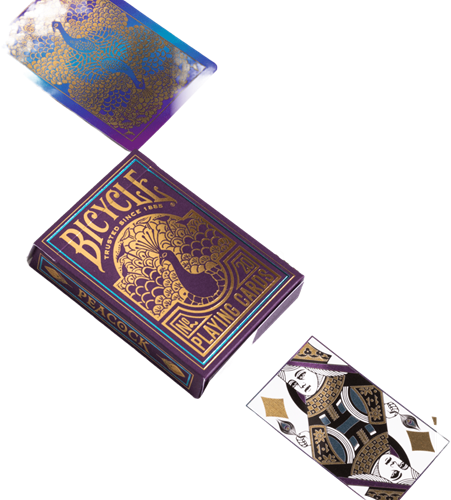 Bicycle premium speelkaarten paon - Poker - Cold-Foil afwerking-3