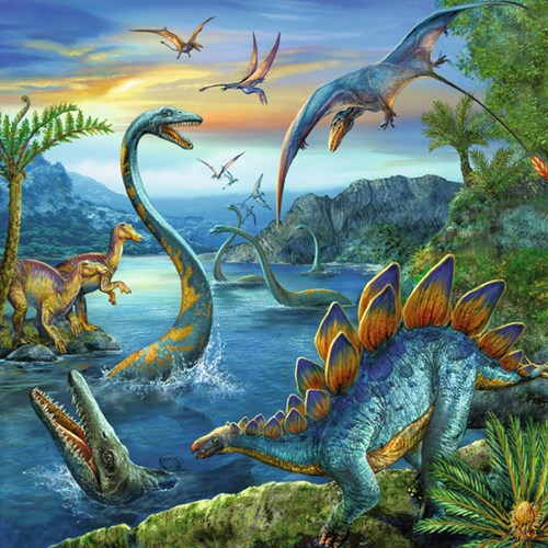 Ravensburger Dinosauriërs puzzel - 3x49 stukjes - kinderpuzzel-2