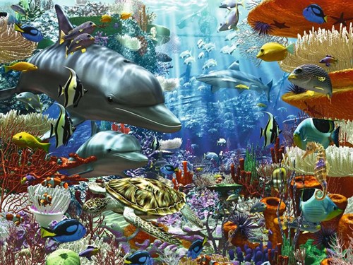 Ravensburger puzzel Leven onder water - 3000 stukjes-2