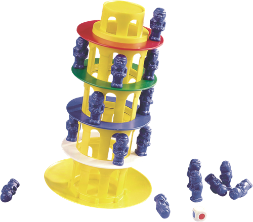 Jumbo Toren van Pisa reisspel - compact actiespel voor kinderen-2