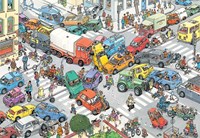 Jan van Haasteren legpuzzel verkeerschaos 3000 stukjes cartoon puzzel-2