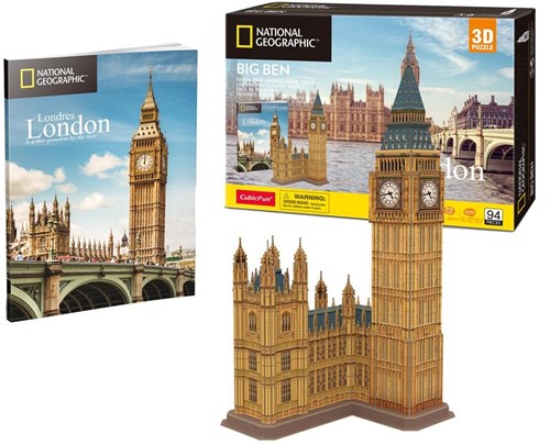 Cubic Fun 3D puzzel Big Ben - educatief speelgoed Londen-2