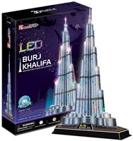 Cubic Fun 3D Puzzel - Burj Khalifa LED - Architectuur Speelgoed-2