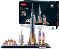 Cubiq Fun 3D Puzzel - Dubai LED (182)-2