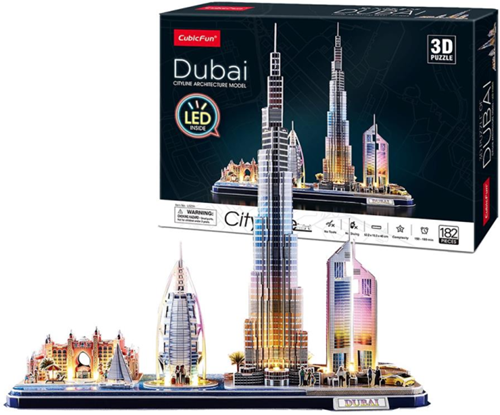 Cubiq Fun 3D Puzzel - Dubai LED (182)-2