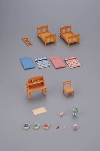 Sylvanian Families kinderslaapkamerset poppenhuis stapelbed accessoires-2