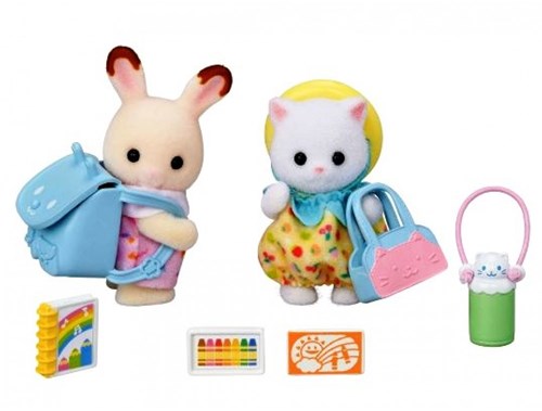 Sylvanian Families duo peutervriendjes wandelset - speelfiguren avontuur-2