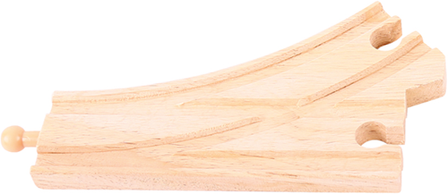 Bigjigs houten treinrails splitsingen gebogen - houten treinbaan accessoire-3