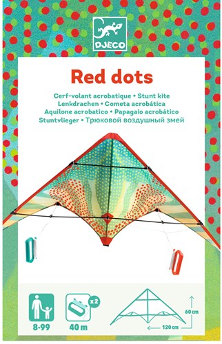 Djeco JEUX D'ADRESSE - CERF-VOLANTS Red Dots