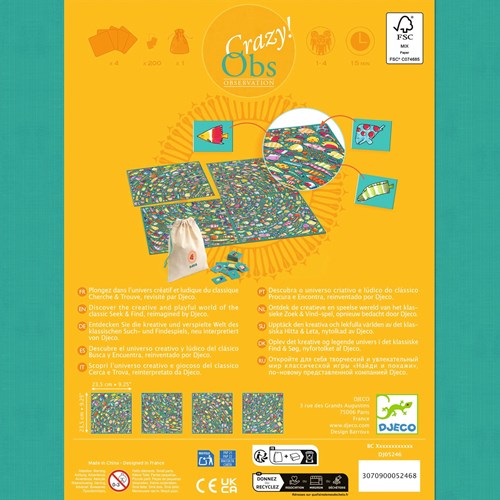 Djeco JEUX - JEUX CLASSIQUES Fishy-Fish - FSC MIX