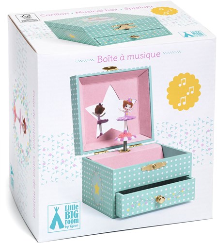 Djeco LITTLE BIG ROOM - BOÎTES A MUSIQUE Délicate Ballerine - FSC MIX