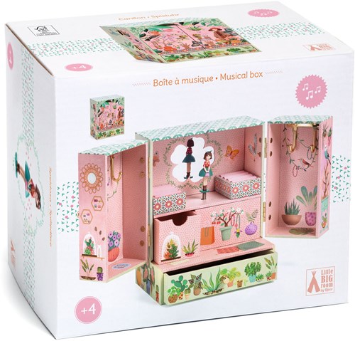 Djeco LITTLE BIG ROOM - BOÎTES A MUSIQUE Jardin secret - FSC MIX
