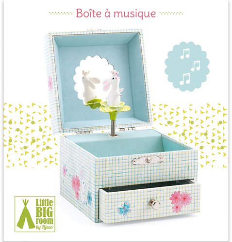 Djeco LITTLE BIG ROOM - BOÎTES A MUSIQUE Chanson du lapin choux - FSC MIX