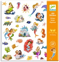 Djeco LES PETITS CADEAUX DES GRANDS - STICKERS Sirènes - FSC MIX (PACKAGING)